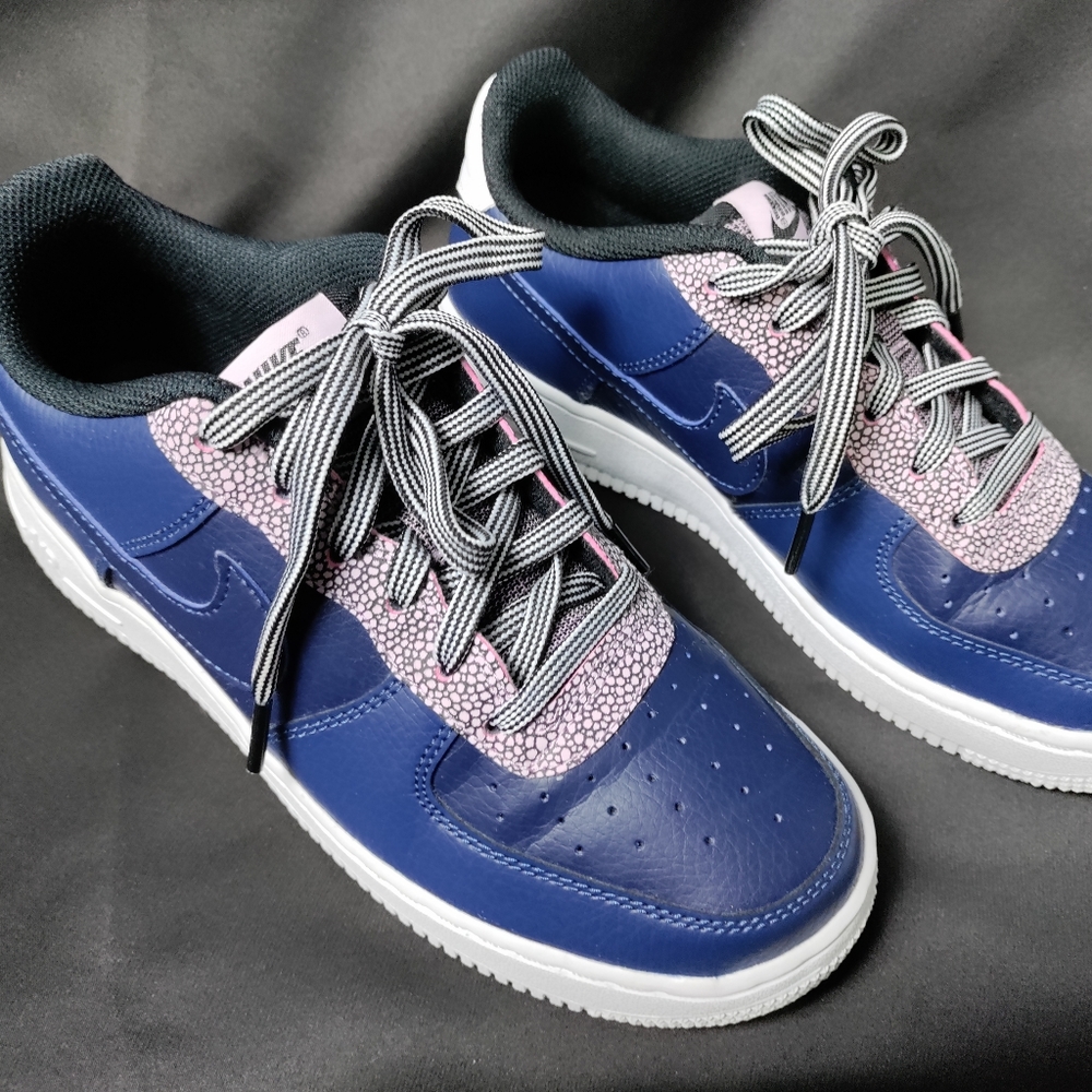 Nike Air Force 1 LV8 4 'Pebble Print - Midnight Navy'